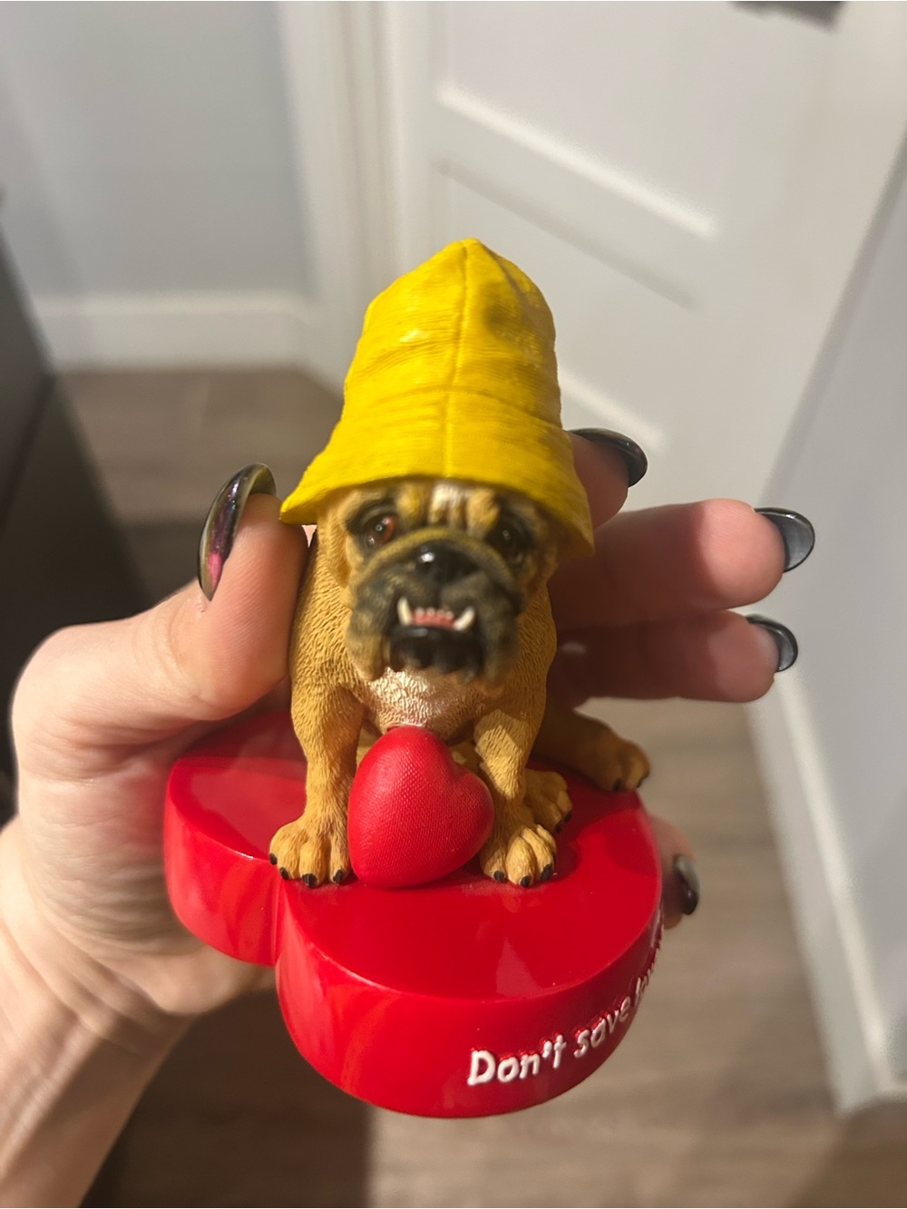 Vintage 2003 Zelda Wisdom “Rainy Day” Bulldog Figurine #4845